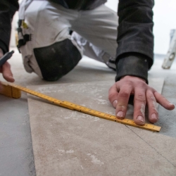 Gulv til nyt badeværelse